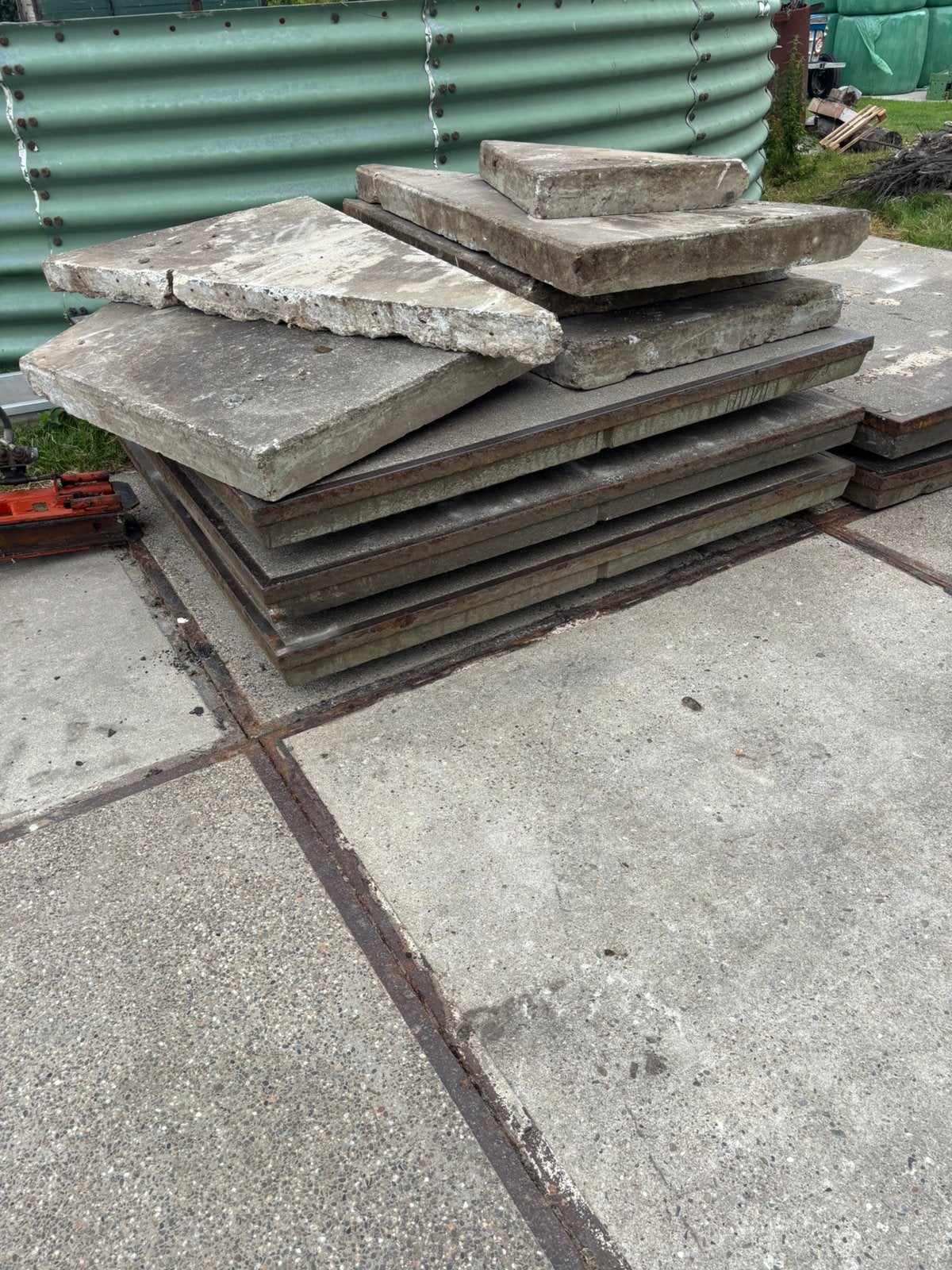 Gebruikte betonplaten voor diverse toepassingen, Ophalen, Gebruikt, Betonplex, 100 mm of meer