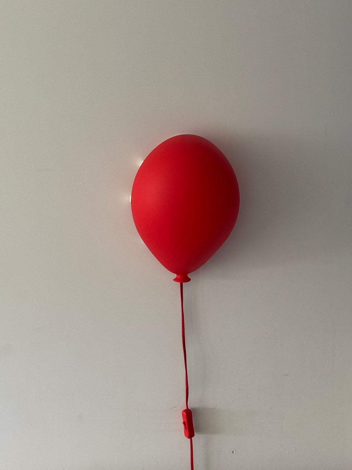IKEA Drömminge ballon lamp rood - kinderkamer, Met schakelaar, Kunststof, Zo goed als nieuw, Rood