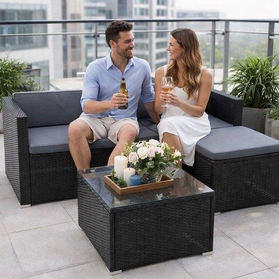 Loungeset – Tuinmeubelset – Loungebank – Balkonset, Corvance B.V., Verzenden, Nieuw, Corvancebol@gmail.com