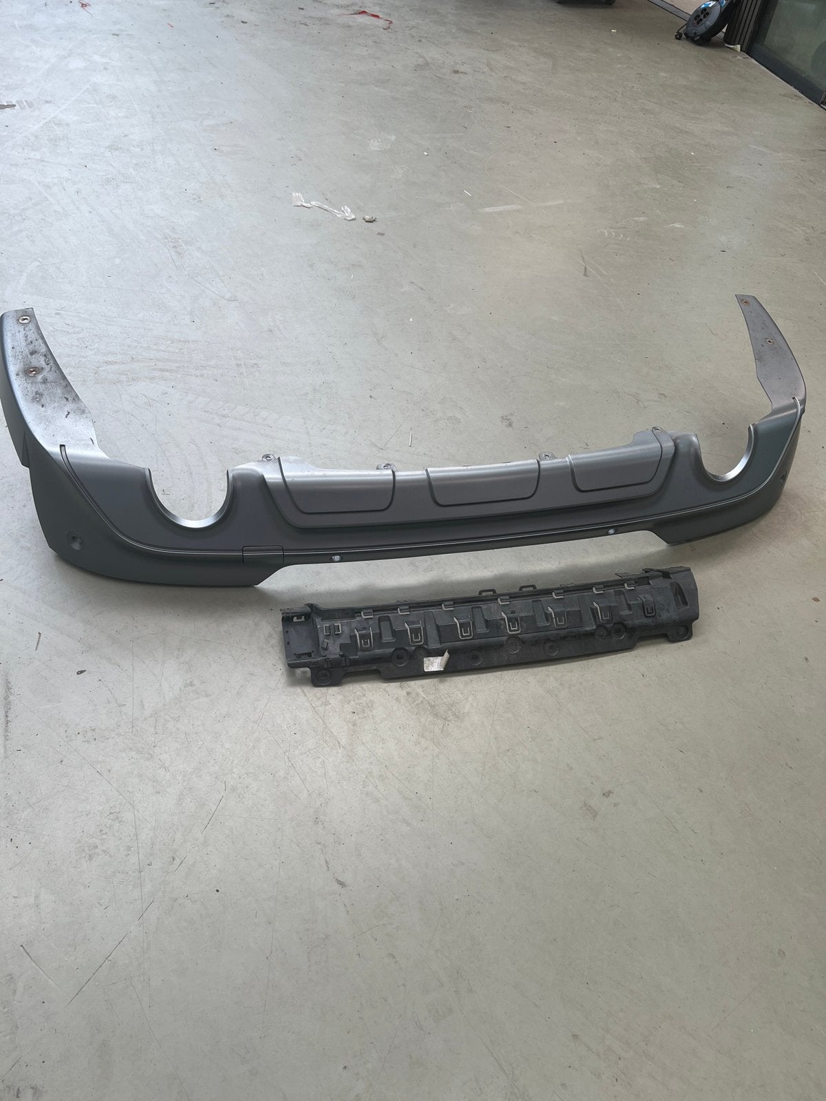 Bmw X4 g02 2019 diffusere in kleur grijs, Ophalen, Nieuw, Achter, Bumper