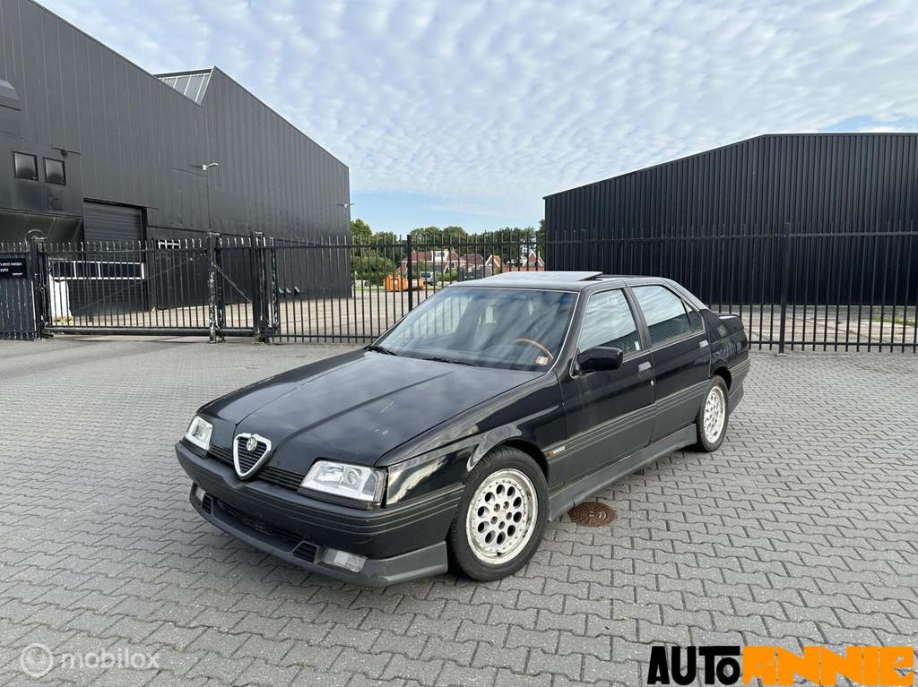 Alfa Romeo 164 3.0 V6 QV NAP Origineel Project, Voorwielaandrijving, Stoelverwarming, Gebruikt, Zwart