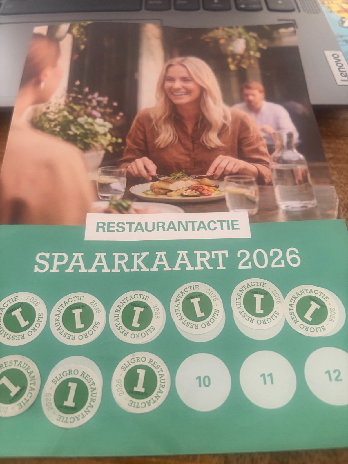 Sligro restaurantactie, Eén persoon, Kortingsbon