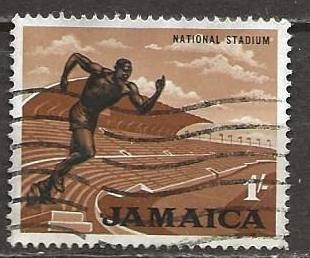Jamaica 6, hardlopen, Verzenden, Gestempeld, Midden-Amerika