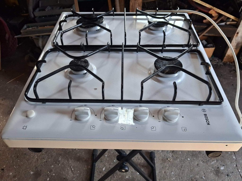 Gaskookplaat, Nieuw, Inbouw, Gas, 4 kookzones