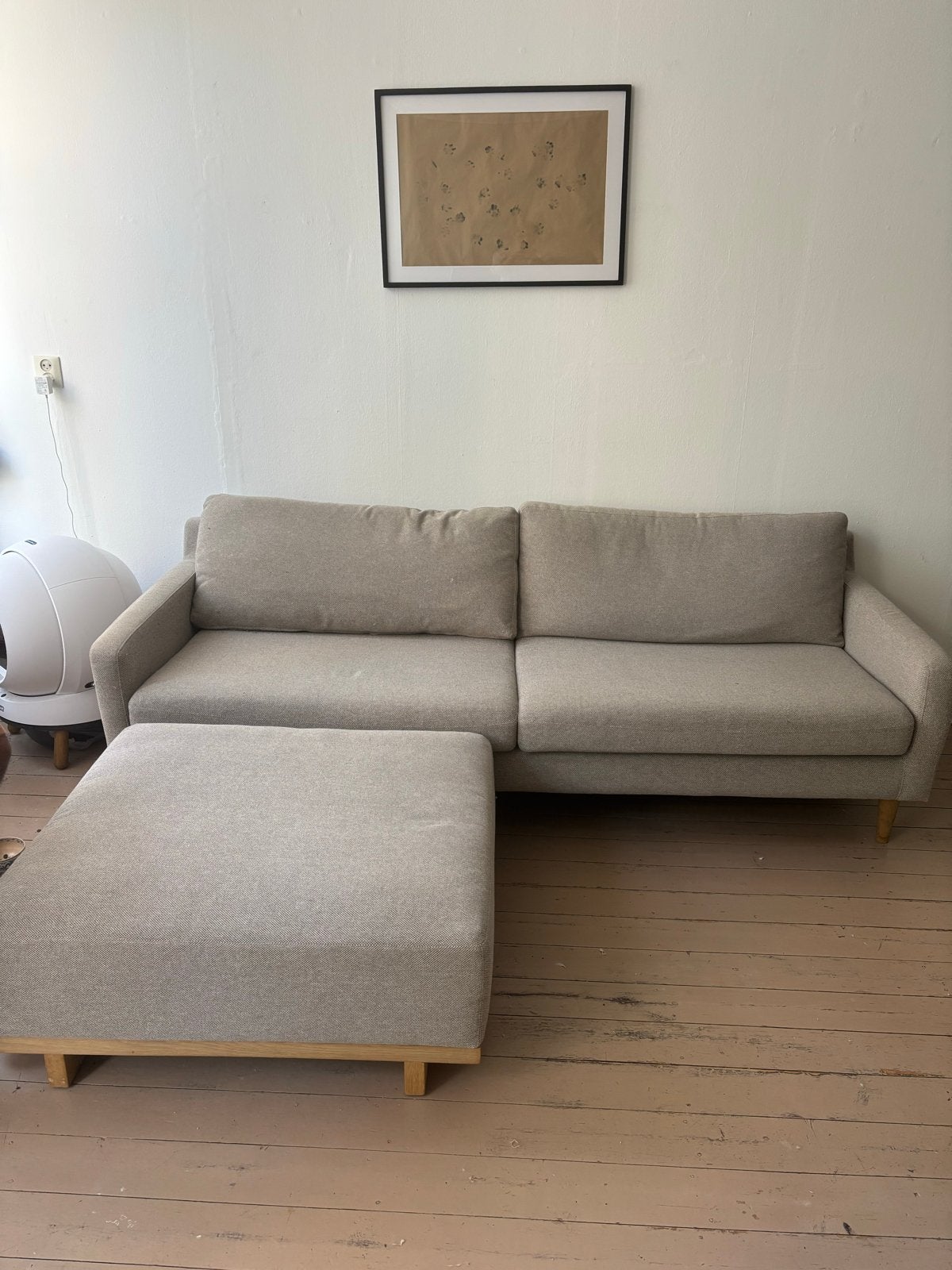 SofaCompany Astha 3-zitsbank met hocker, Ophalen, Driepersoons, 75 tot 100 cm, Zo goed als nieuw