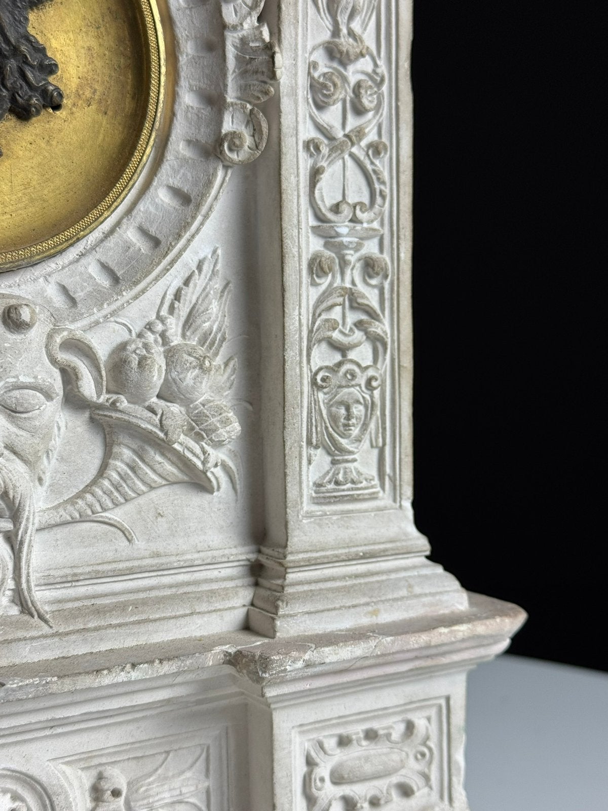 Schaalmodel kapel gips 19e eeuw, Antiek en Kunst, Antiek | Religie, Ophalen of Verzenden