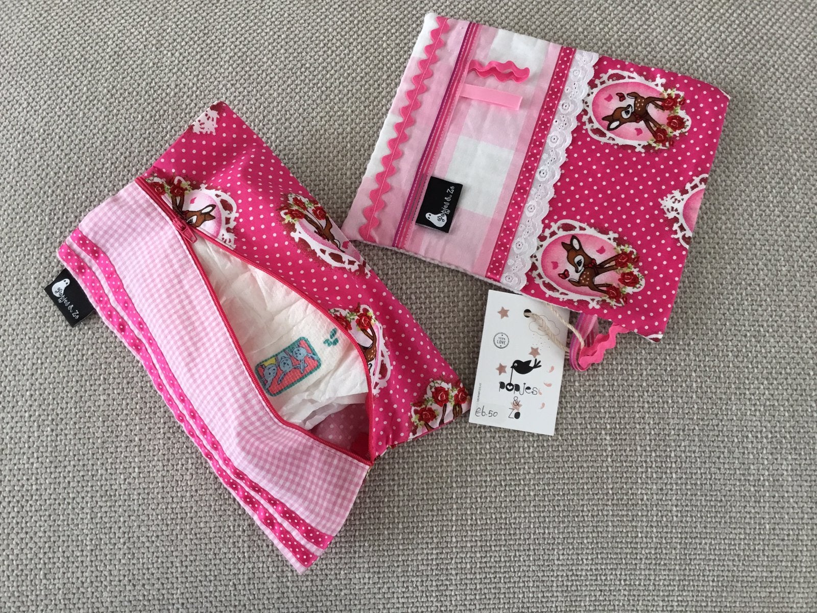 Luierzakje + labeldoekje samen voor €4,50., Kinderen en Baby's, Speelgoed | Knuffels en Pluche, Ophalen of Verzenden, Nieuw, Knuffeldoekje