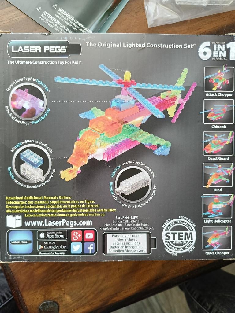 Laser pegs Helicopter, Ophalen of Verzenden, Zo goed als nieuw, Overige merken