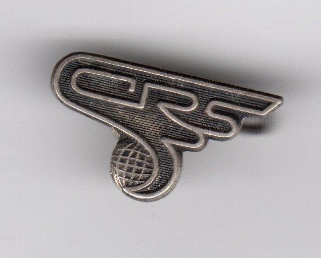 BROCHE CRS WERELDBOL CHRISTELIJKE REISSTICHTING AMSTERDAM A9, Verzamelen, Speldjes, Pins en Buttons, Ophalen of Verzenden, Gebruikt