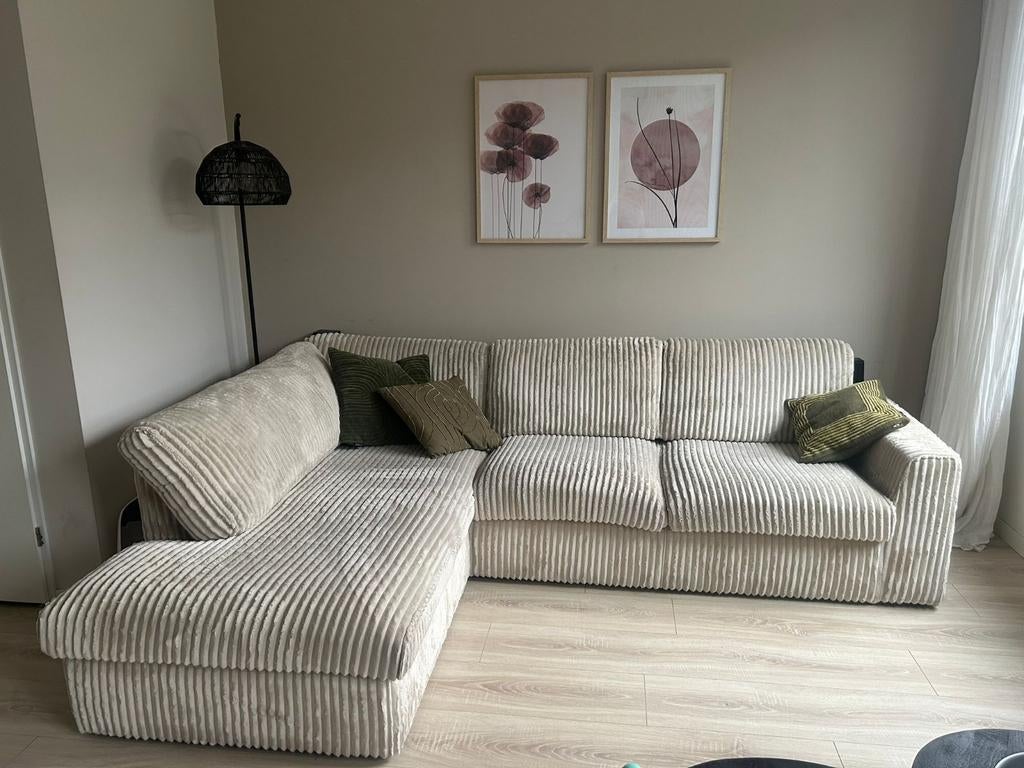 Hoekbank Teddy Beige | MySofa, Ophalen, Gebruikt, Vierpersoons of meer, Hoekbank