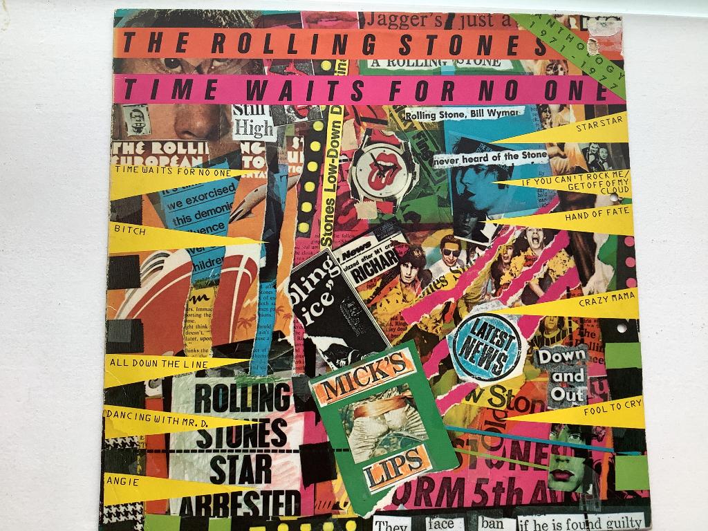 Rolling Stones Time Waits For No One + Emotional Rescue, Ophalen of Verzenden, Gebruikt, 12 inch, Poprock