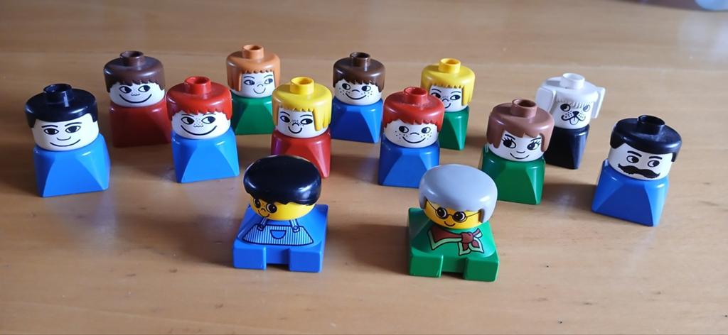Duplo 13 Vintage poppetjes, Gebruikt, Overige thema's, Ophalen of Verzenden, Minifiguur
