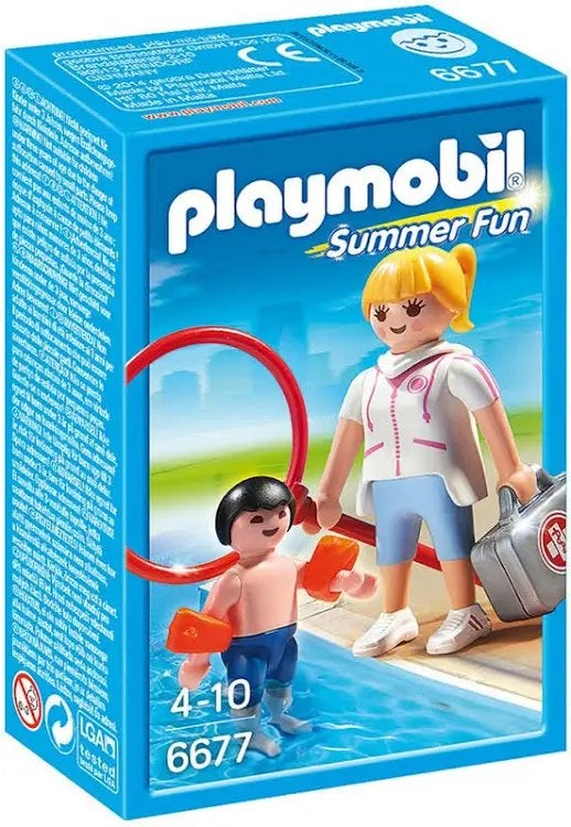 Playmobil Summer Fun 6677 Zwemles Complete Set, Gebruikt, Complete set, Ophalen of Verzenden, Summer fun