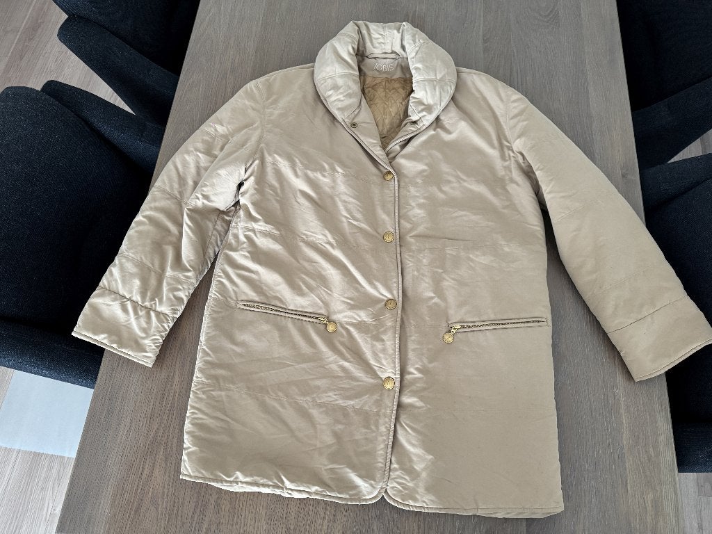 Jobis jas maat 38, Kleding | Dames, Maat 38/40 (M), Beige, Ophalen of Verzenden, Zo goed als nieuw