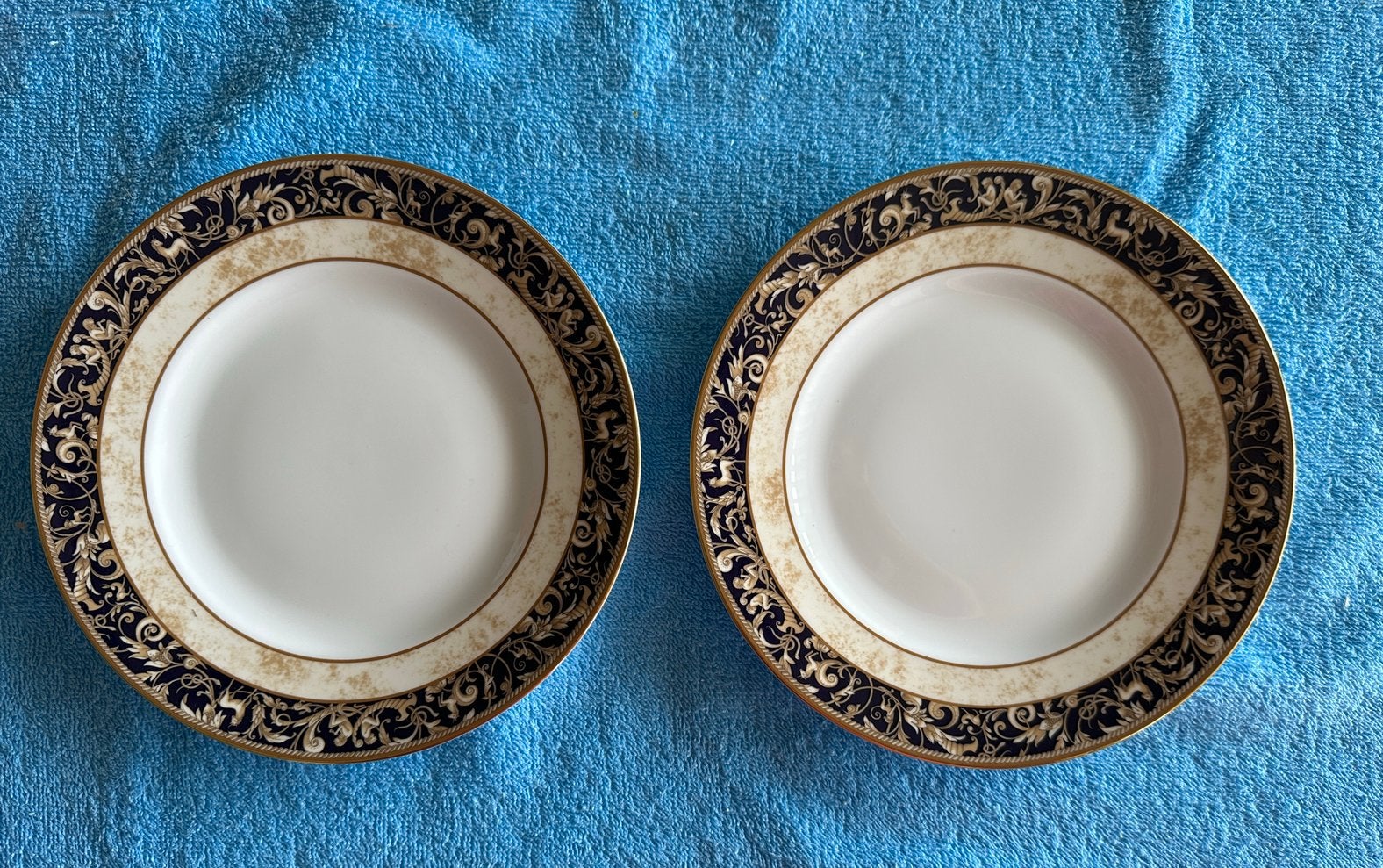 Wedgwood Cornucopia 2 lunchborden, bicentenary, 1995, UK, Antiek en Kunst, Ophalen