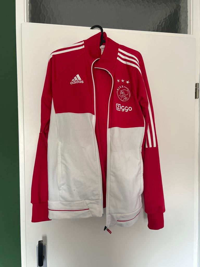 Ajax trainingspak - Rood/Wit - Maat M, Maat 48/50 (M), Ophalen of Verzenden, Zo goed als nieuw, Voetbal