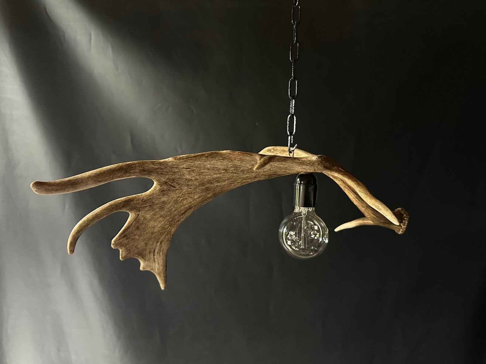 Geweienlamp.lamp.hanglamp.geweien.edelhert.damhert.brocante, Ophalen of Verzenden, Nieuw