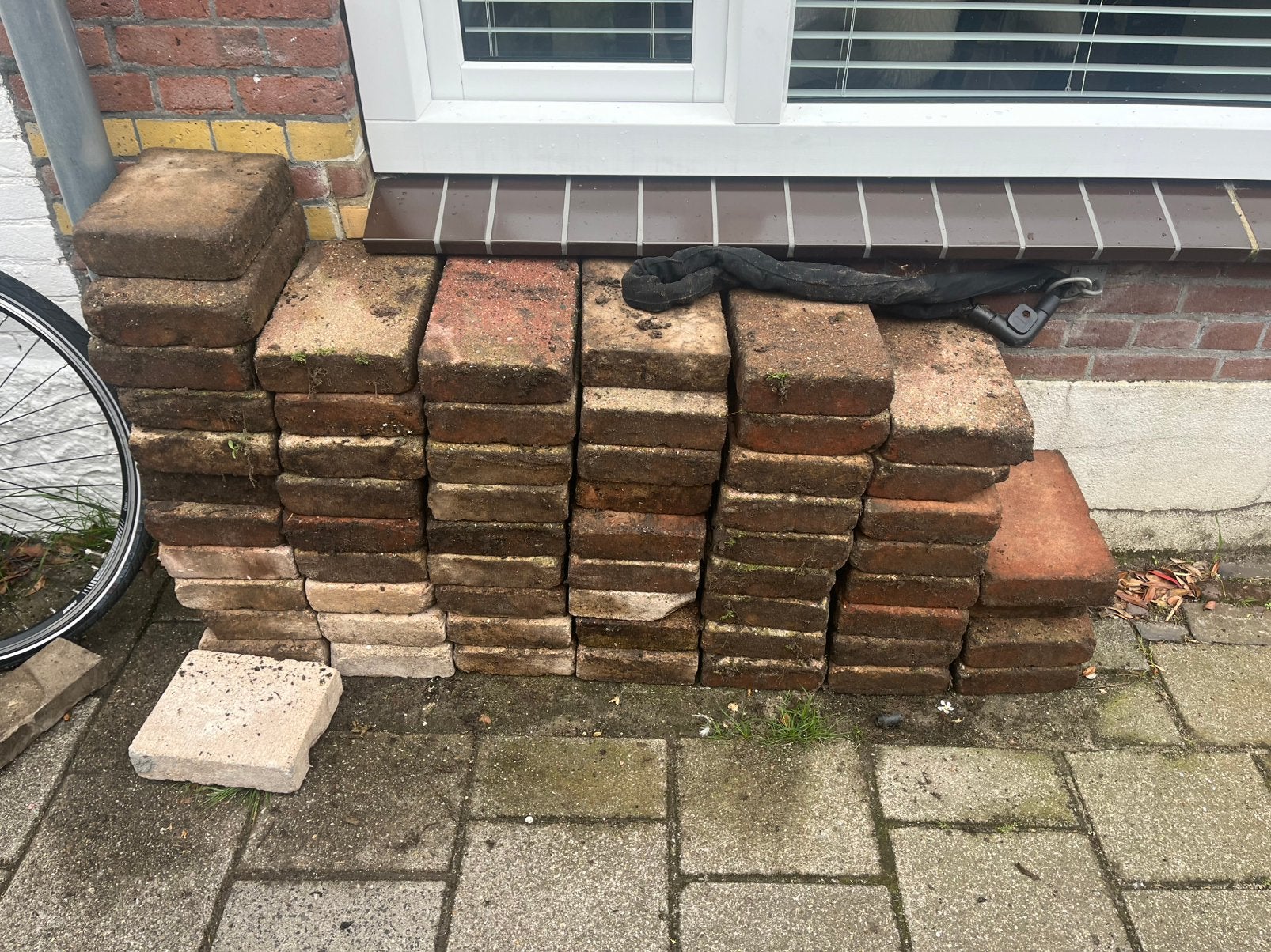 Free tegels, Tuin en Terras, Tegels en Klinkers, Ophalen, Gebruikt, 10 m² of meer