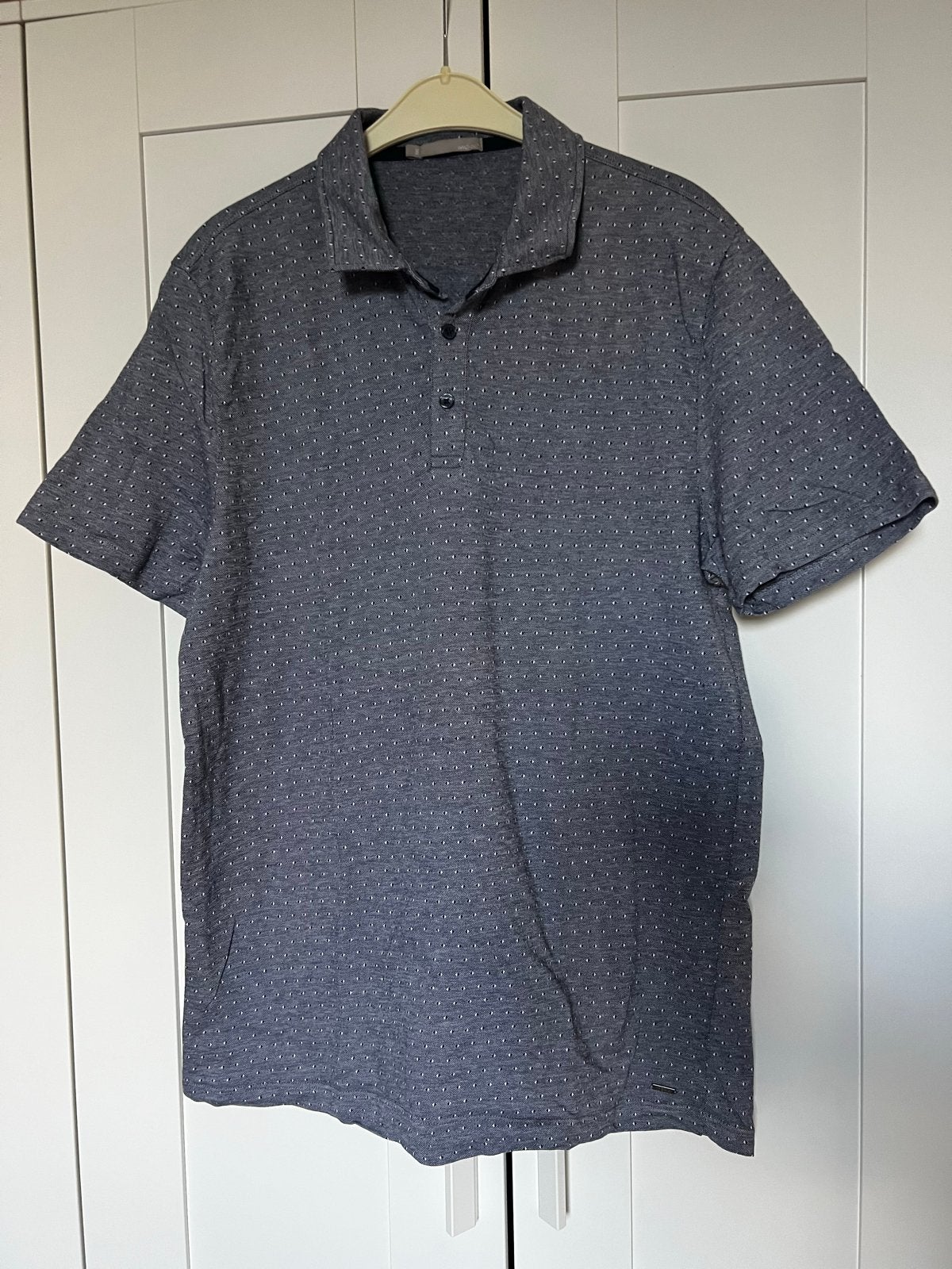MEXX Polo Shirt - Blauw met patroon, Ophalen of Verzenden, Zo goed als nieuw, Maat 56/58 (XL), Blauw