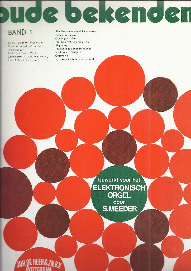 Bo492 bladmuziek: oude bekenden band 1electronisch orgel, Orgel, Gebruikt, Klassiek, Ophalen of Verzenden
