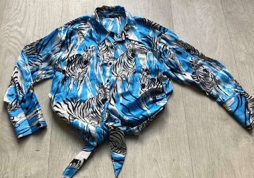 Blauwe Blouse van Zara Maat XS, Blauw, Zara, Ophalen of Verzenden, Zo goed als nieuw