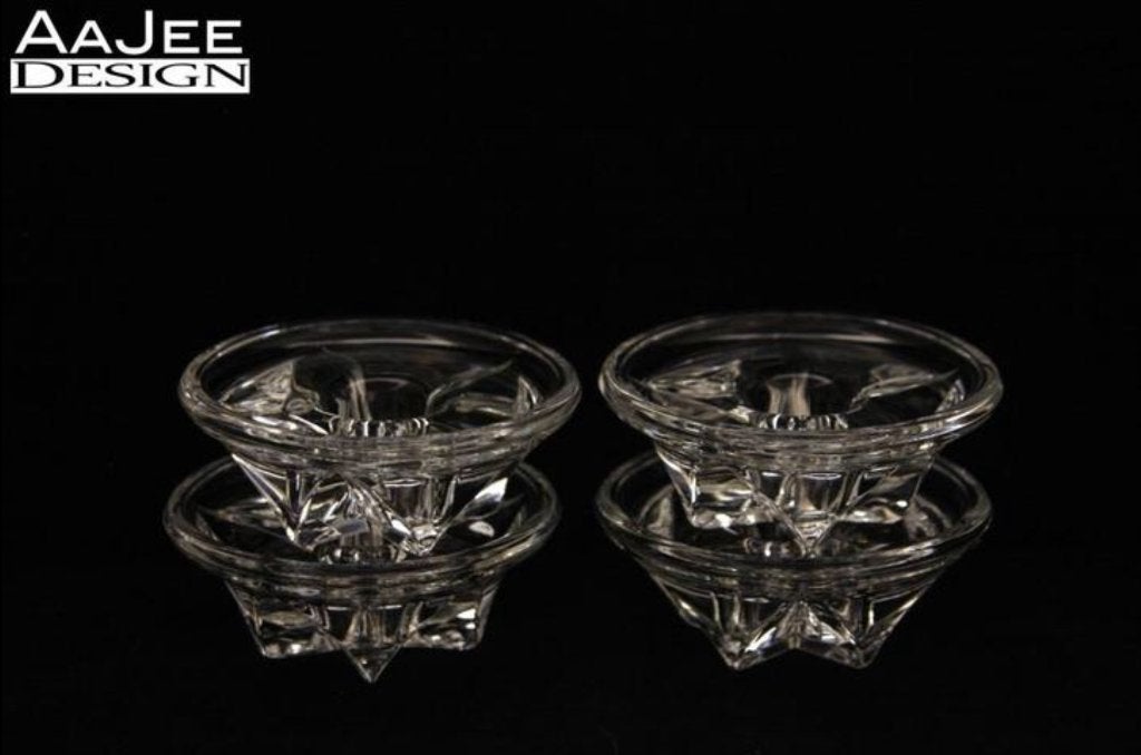 4 X Royal Leerdam - Ster kandelaar - Floris Meydam - 1955, Ophalen of Verzenden, Gebruikt, Glas, Kandelaar