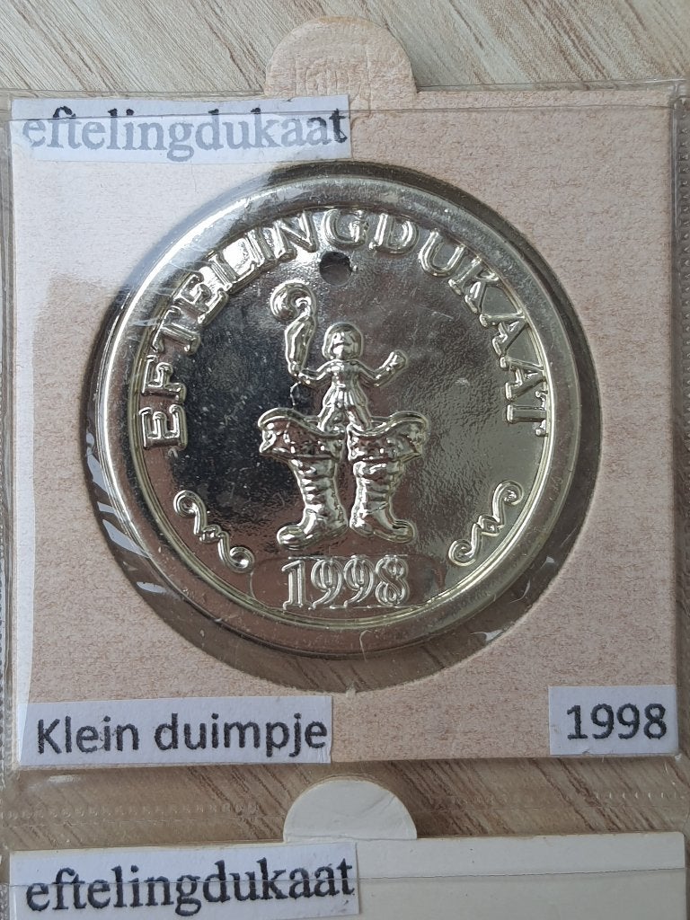 Efteling dukaat ezeltje strekje 1998, Verzamelen, Ophalen of Verzenden, Zo goed als nieuw, Overige typen