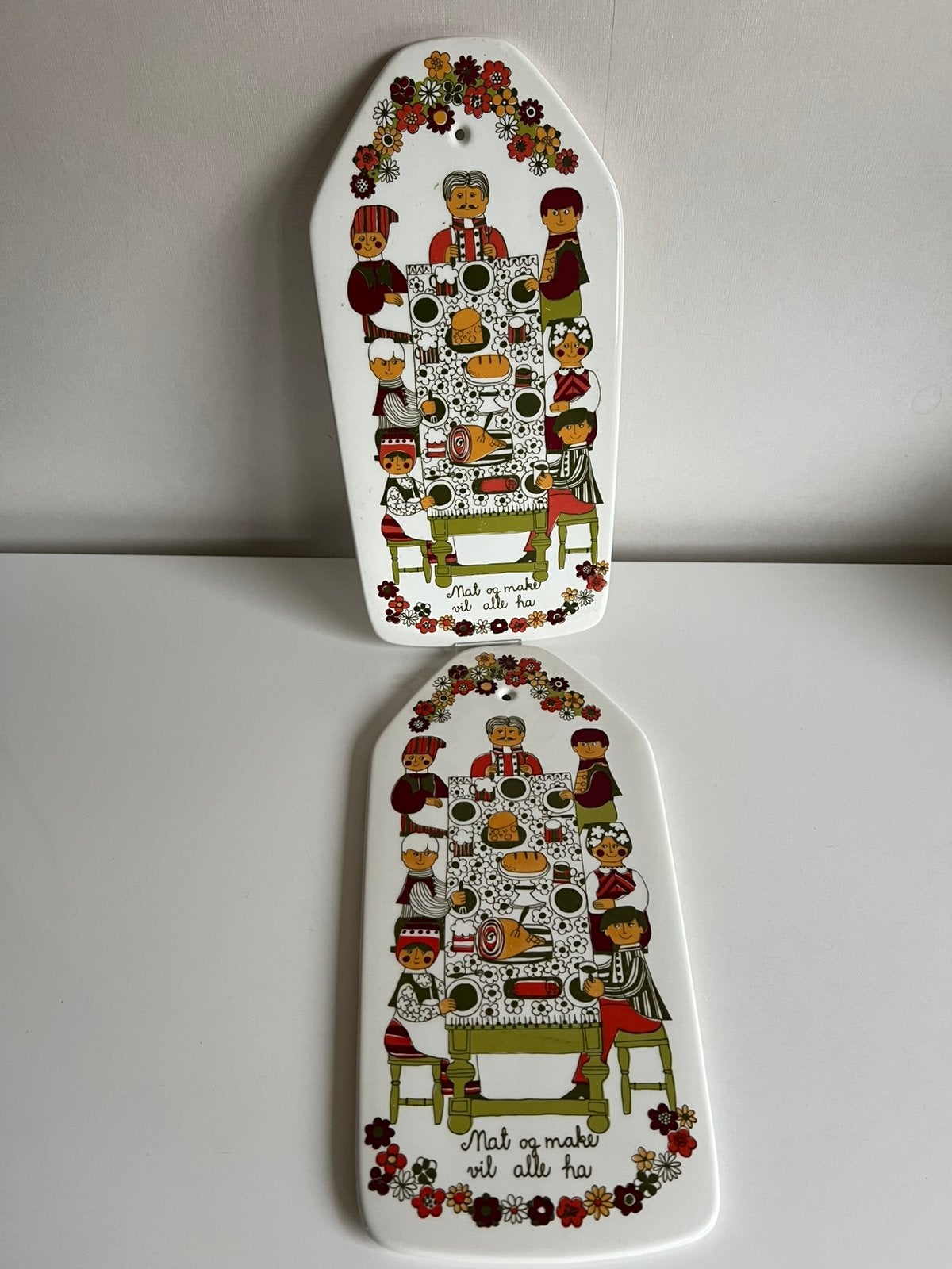 2 Noors Figgjo Flint Foklore Grote Serveerplank Turi Design, Ophalen of Verzenden, Zo goed als nieuw