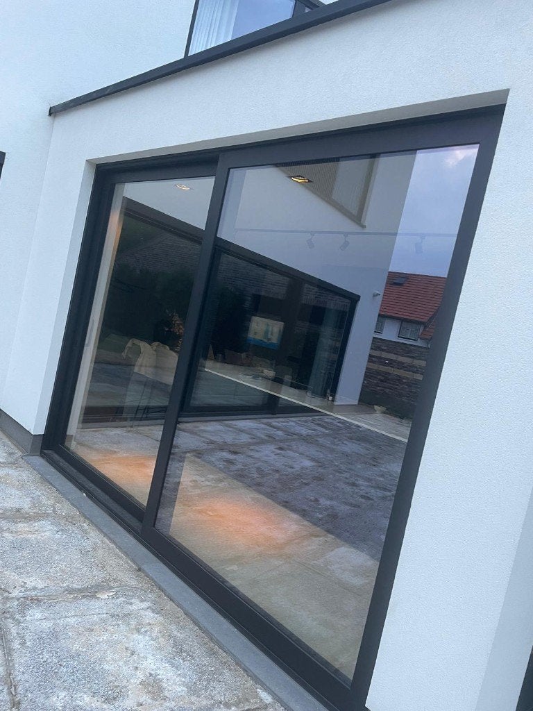 Reynaers CP 155-LS aluminium schuifpui zwart – 340x260 cm, Doe-het-zelf en Verbouw, Ophalen, 225 cm of meer, Aluminium, Zo goed als nieuw