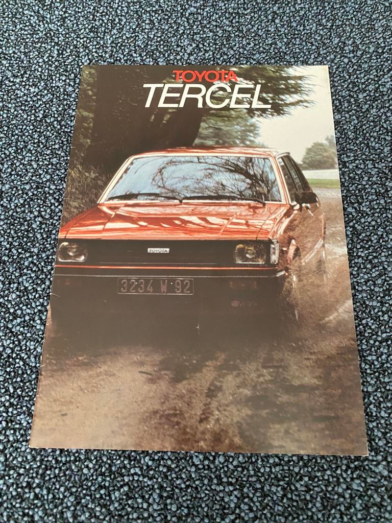 Toyota Tercel autofolder (1981), Ophalen of Verzenden, Zo goed als nieuw, Toyota
