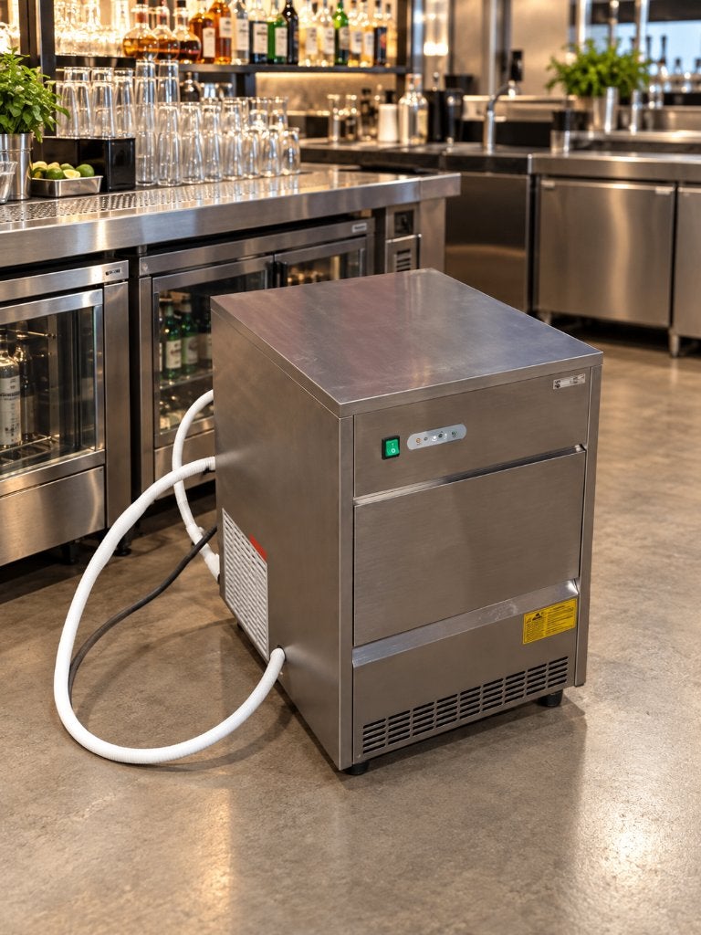 ijsblokmachine, Ophalen, Gebruikt, Zelfvriezend