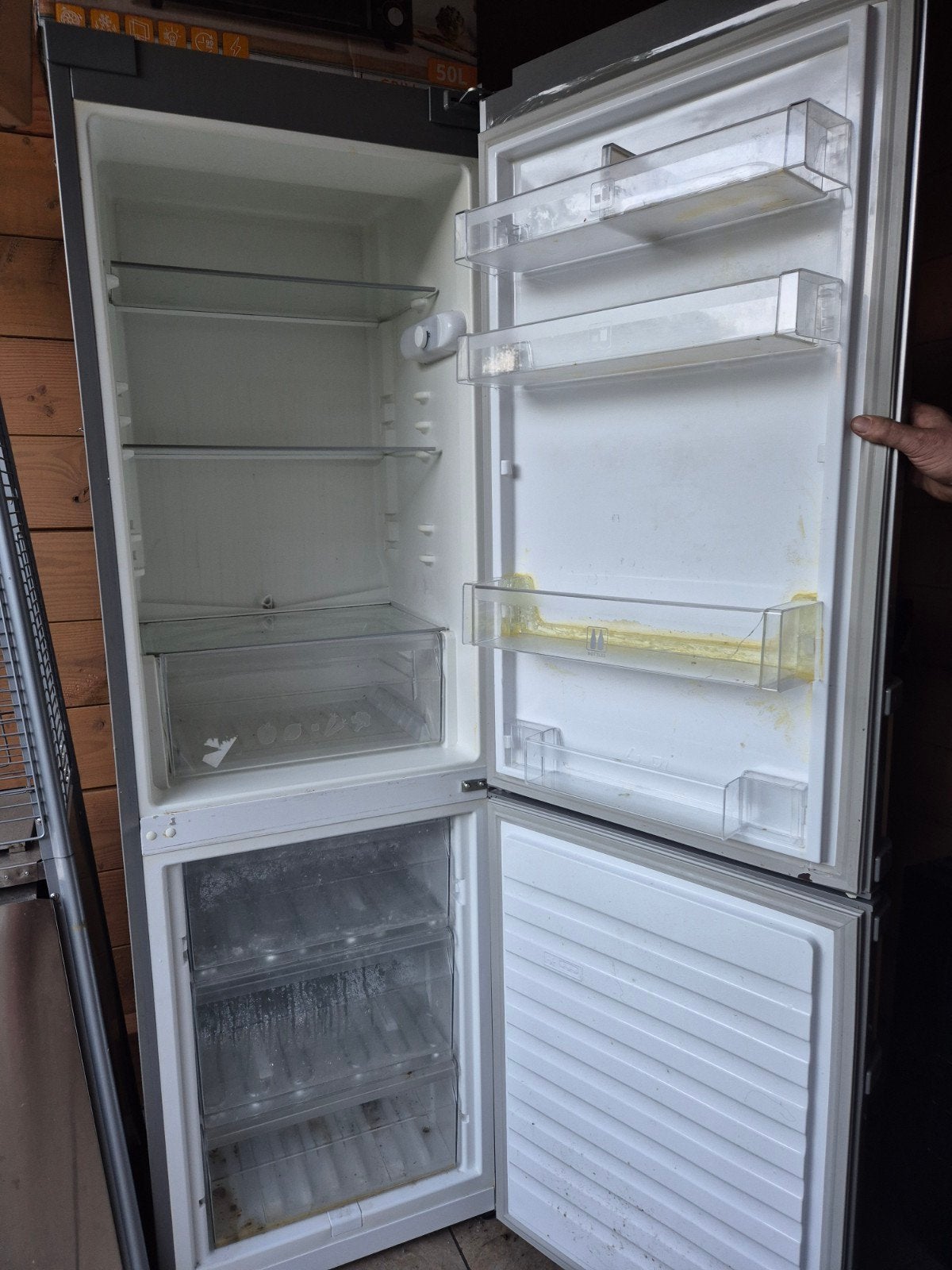 Whirlpool koelkast met vriesvak, goed werkend, Ophalen, Gebruikt, 100 tot 150 liter, 140 tot 160 cm