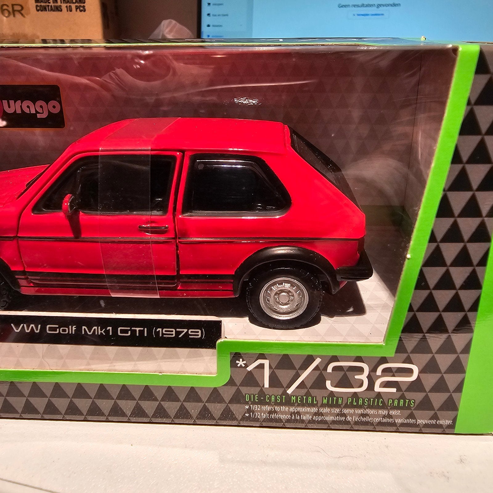 Burago VW Golf Mk1 GTI (1979) Schaalmodel 1/32, Onbekend, Nieuw, Ophalen of Verzenden, Onbekend