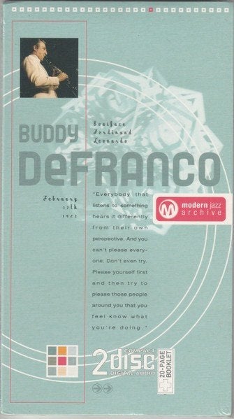 Buddy DeFranco - Modern Jazz Archive (2CD Digipak), Ophalen of Verzenden, Nieuw in verpakking, Jazz, Digipak
