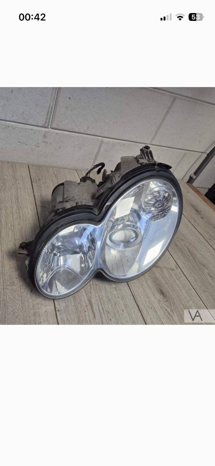 Links koplamp w203, Ophalen, Gebruikt, Mercedes-Benz
