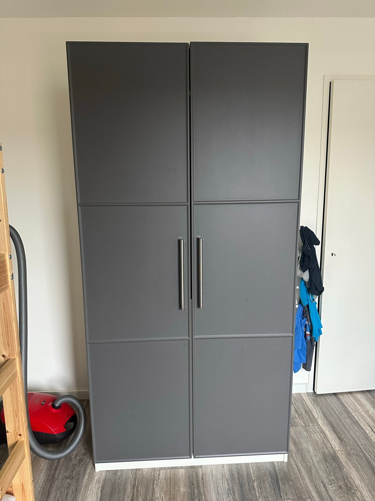 Ikea pax Kledingkast met hangruimte, lades en planken, Ophalen, Gebruikt, 100 tot 150 cm, 200 cm of meer