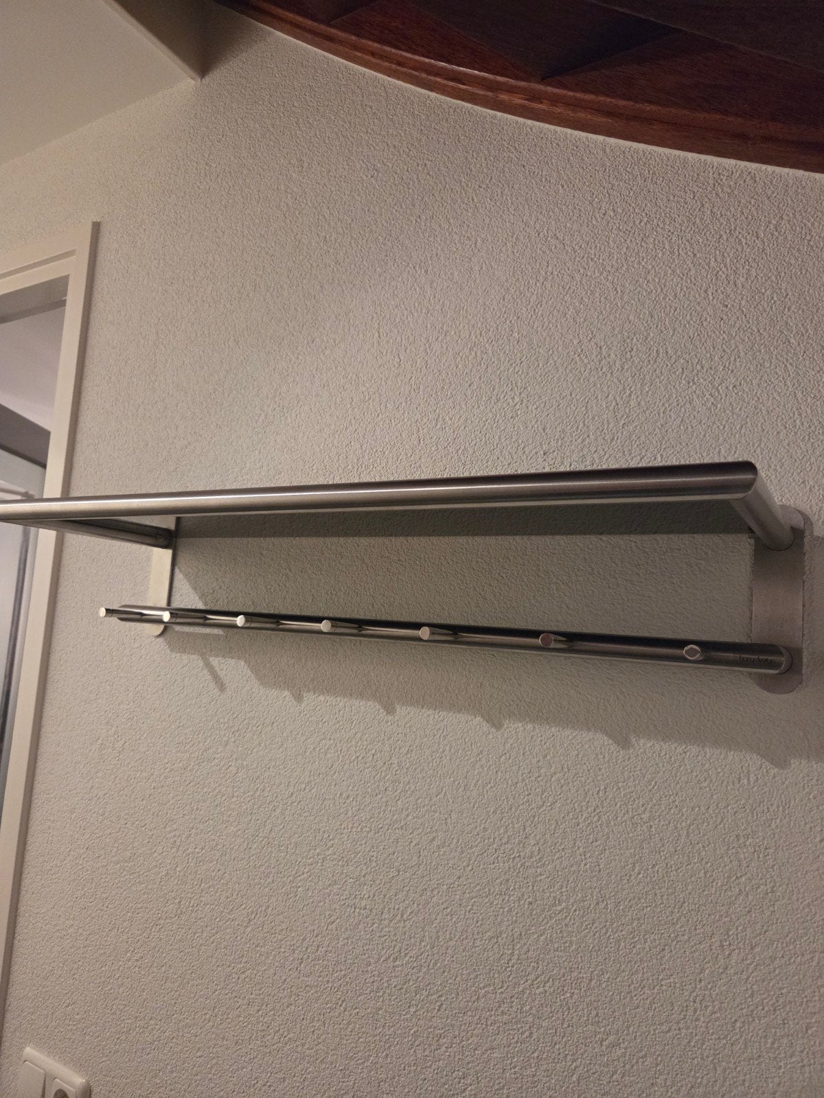 Bony Design RVS wandkapstok, Zo goed als nieuw, Metaal, 150 tot 200 cm, Ophalen
