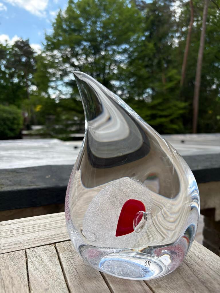 Mats Jonasson kristal sculptuur handgemaakt Zweeds 19 cm, Antiek en Kunst, Ophalen of Verzenden