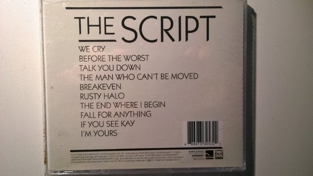 The Script - The Script, Ophalen of Verzenden, Zo goed als nieuw, Pop, Album