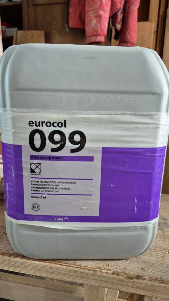 Eurocol 099 Dispersieprimer - 7 liter, Ophalen, Gebruikt, 5 tot 10 liter, Wit