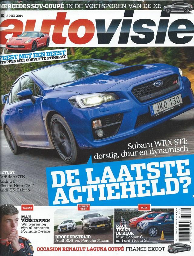 Autovisie 10 2014 : Audi S1 - S3 Cabrio - SQ5 - Mini Cooper, Ophalen of Verzenden, Gelezen, Algemeen