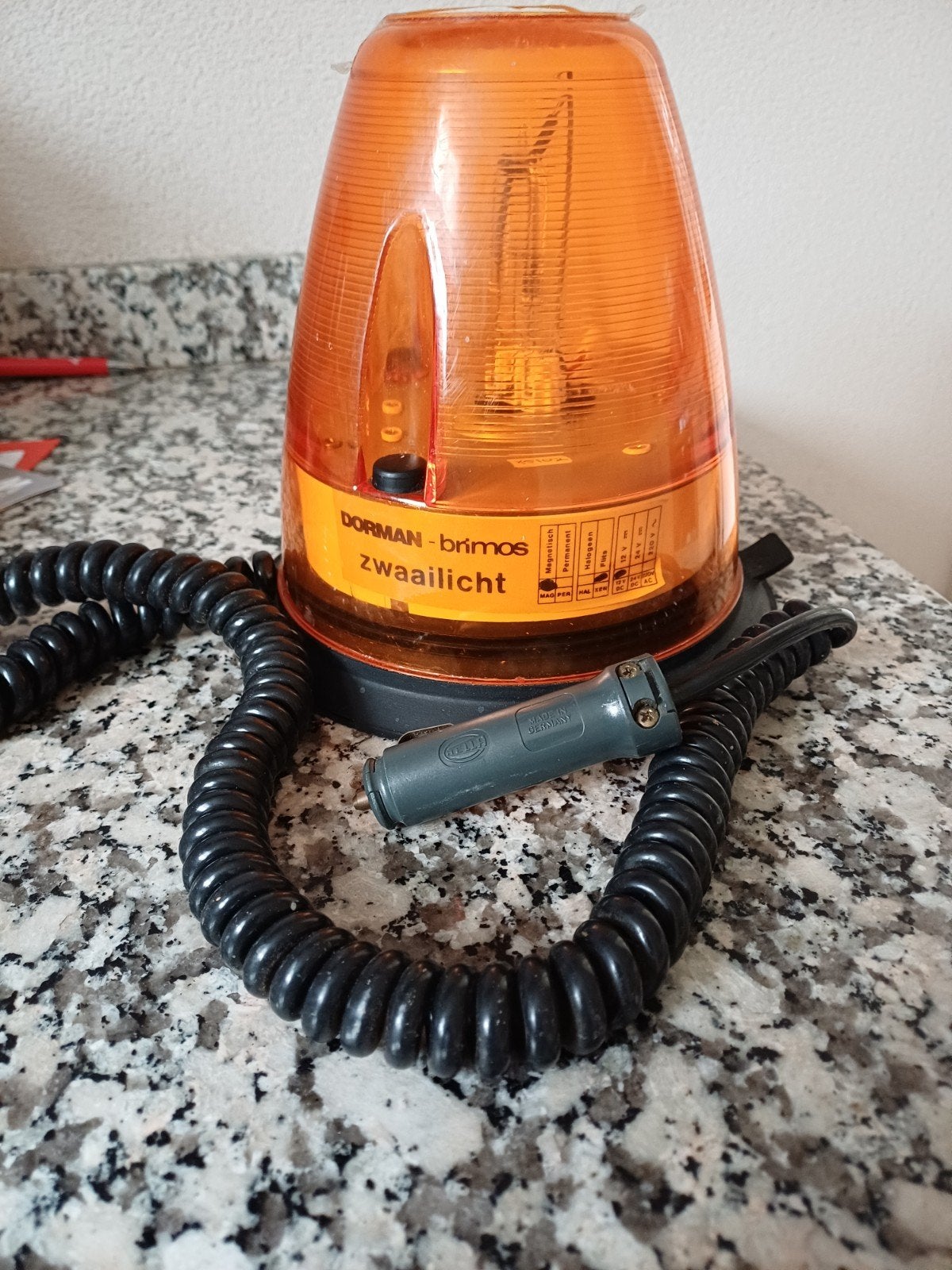 Dorman Brimos Trafibeacon zwaailicht 12V, Ophalen, Gebruikt