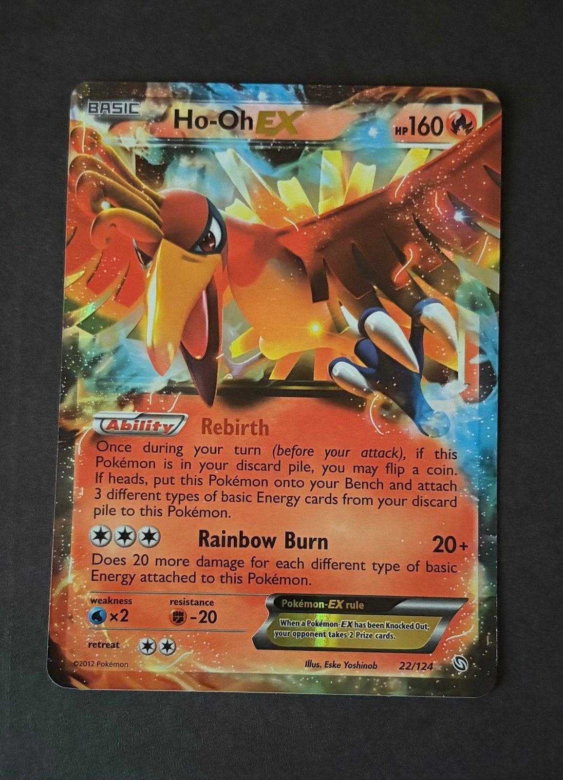 Ho-Oh-EX 22/124 Ultra, Hobby en Vrije tijd, Ophalen, Nieuw, Losse kaart