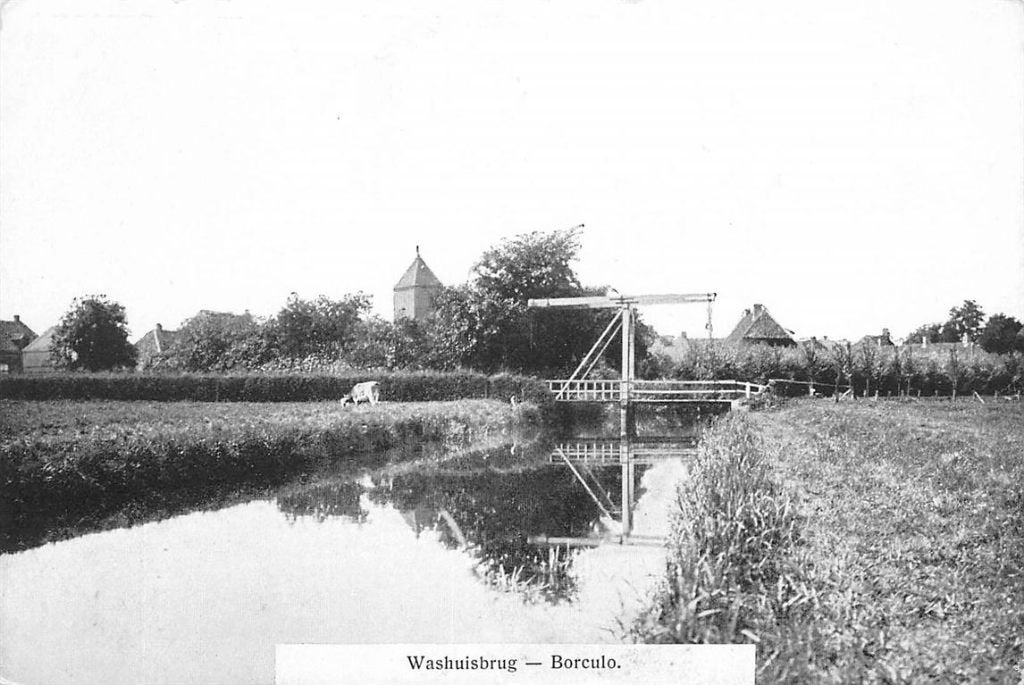 701-130-049 Borculo Washuisbrug, Verzamelen, Ansichtkaarten | Nederland, Verzenden, Voor 1920, Gelderland