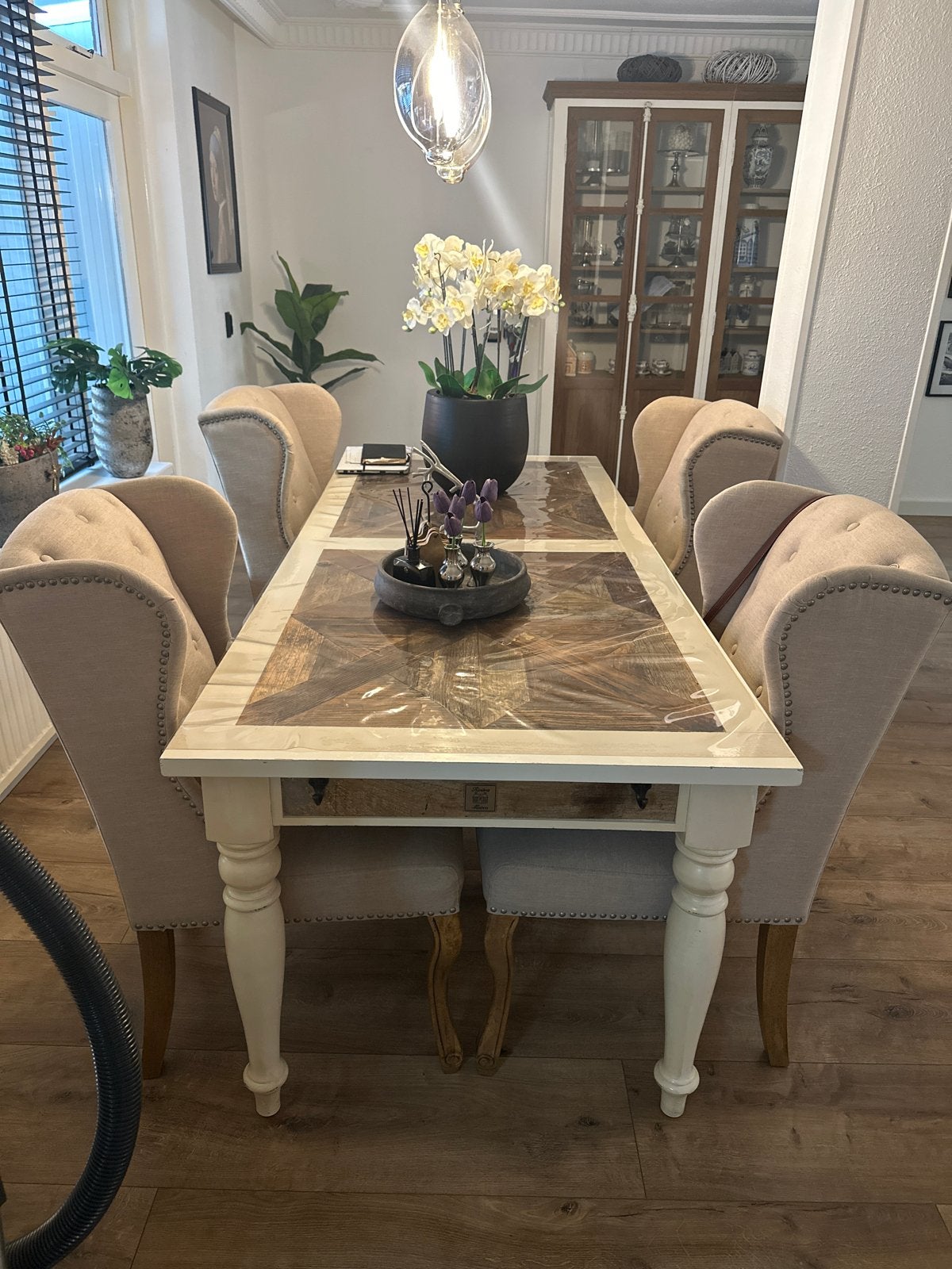 Riviera Maison eettafel, Huis en Inrichting, Tafels | Eettafels, Ophalen, 100 tot 150 cm, 200 cm of meer, Zo goed als nieuw