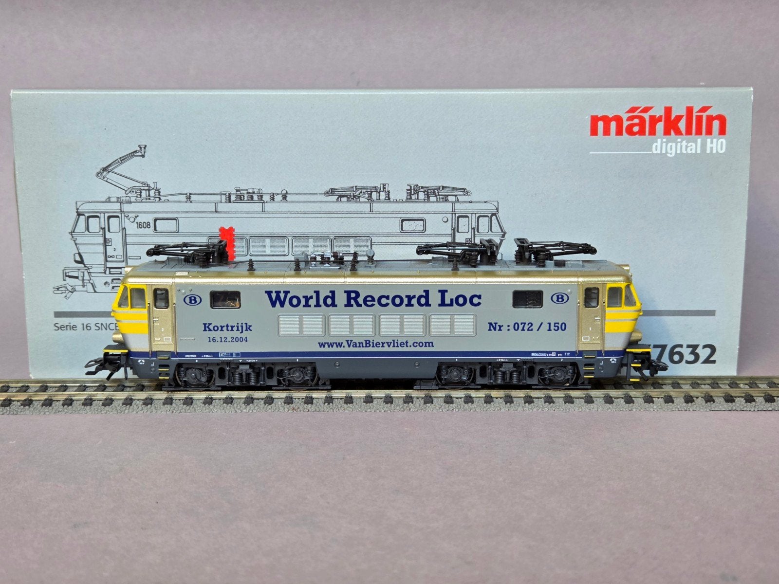 Märklin 37632.801 Reeks 16 ‘World Record Loc’ !!Zeldzaam!!, Ophalen, Wisselstroom, Locomotief, Zo goed als nieuw
