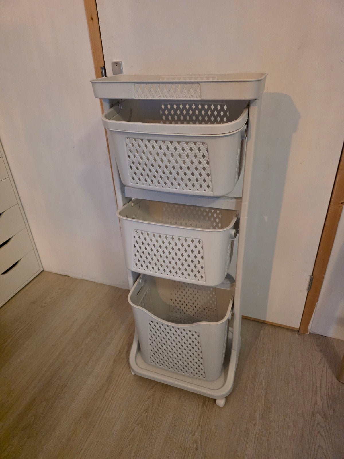 KROMS wassorteerder wasmand 3 vakken, Ophalen, Zo goed als nieuw