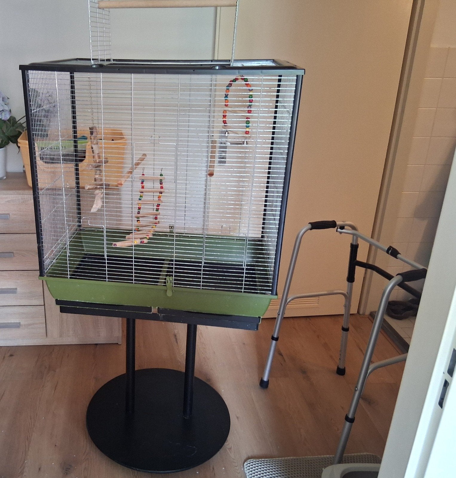groot vogelhok te koop aangeboden., Ophalen, Gebruikt, Aluminium, Overige typen