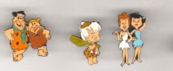 Flinstones pins vintage, Verzamelen, Verzenden, Zo goed als nieuw, Merk