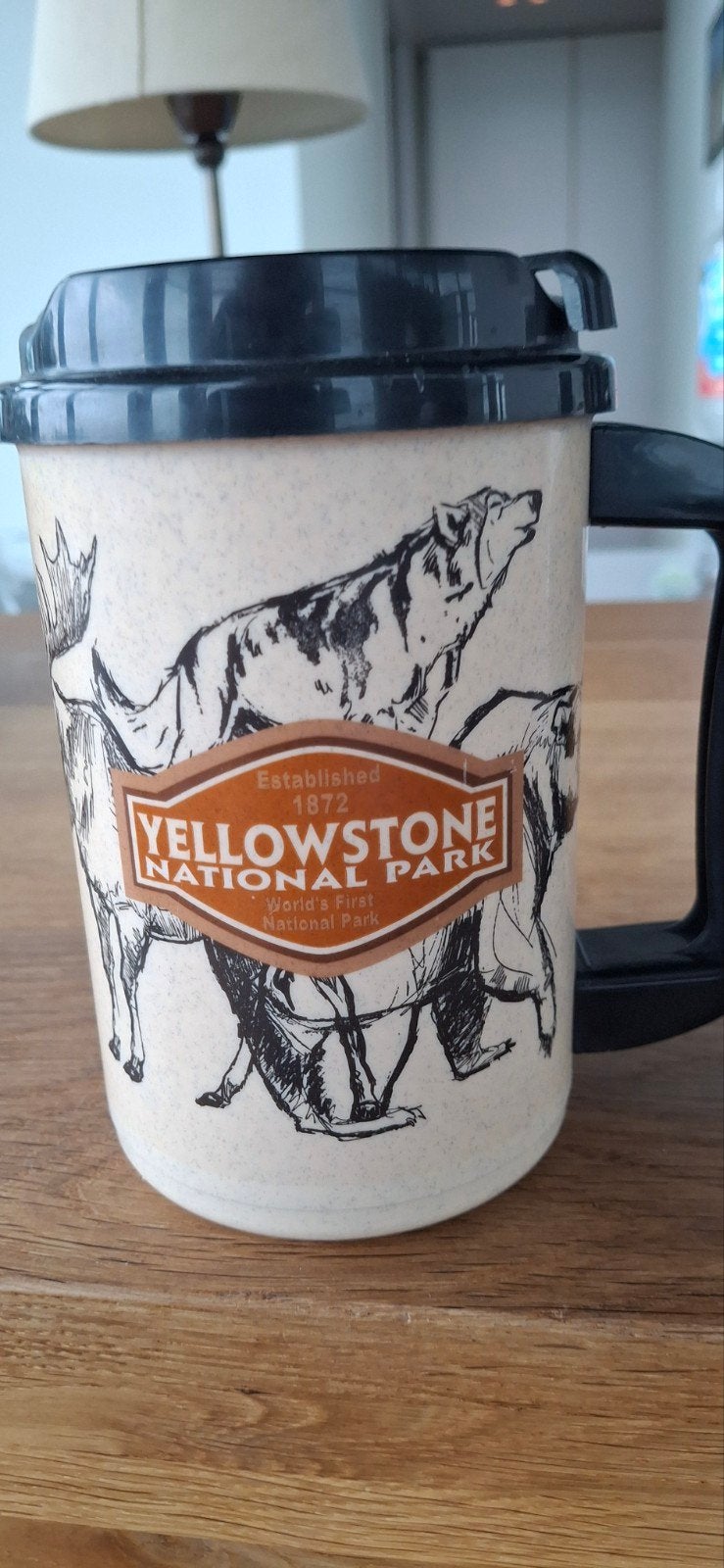 Mooie warmhoud beker uit de USA uit Yellowstone Park, Ophalen of Verzenden, Nieuw
